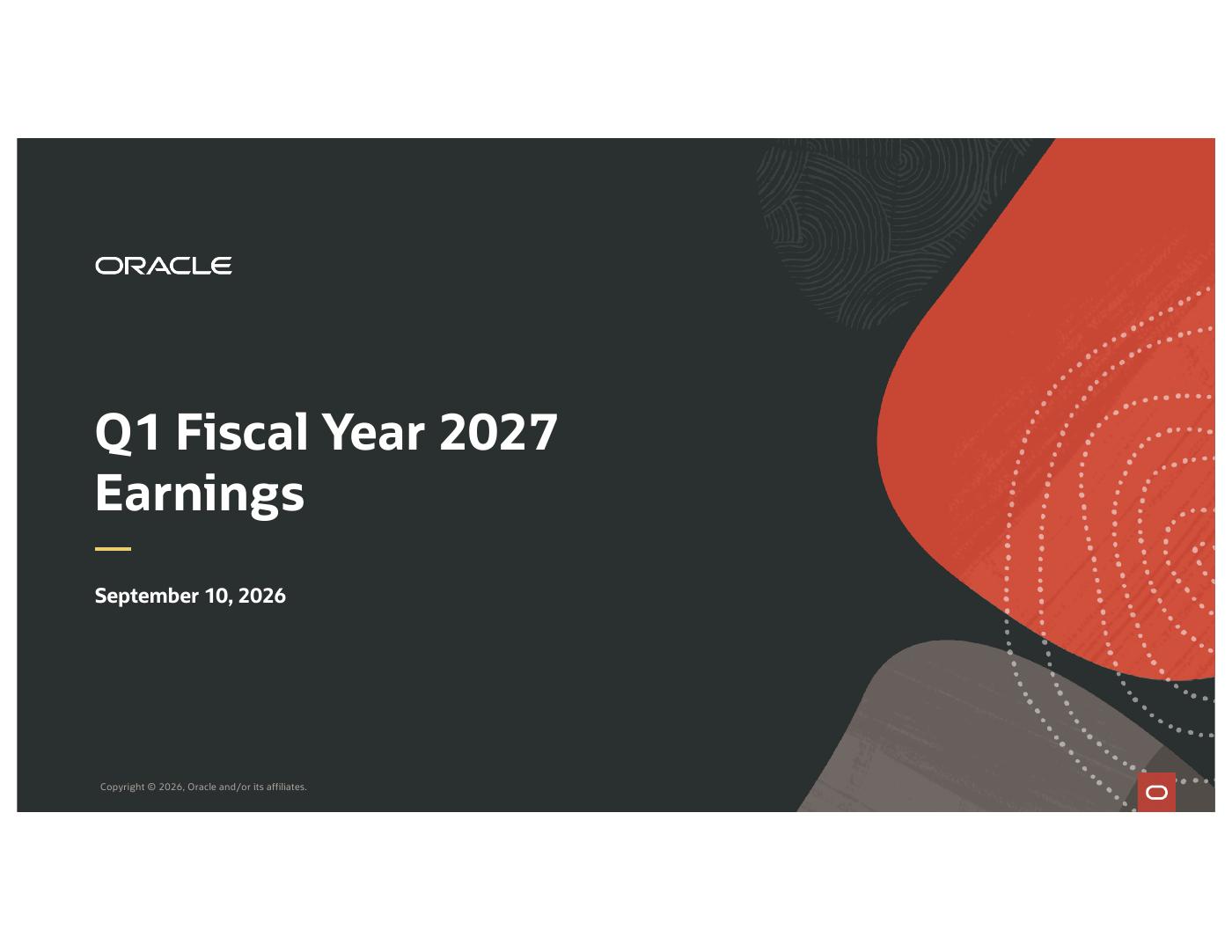 Q1 2027 presentation