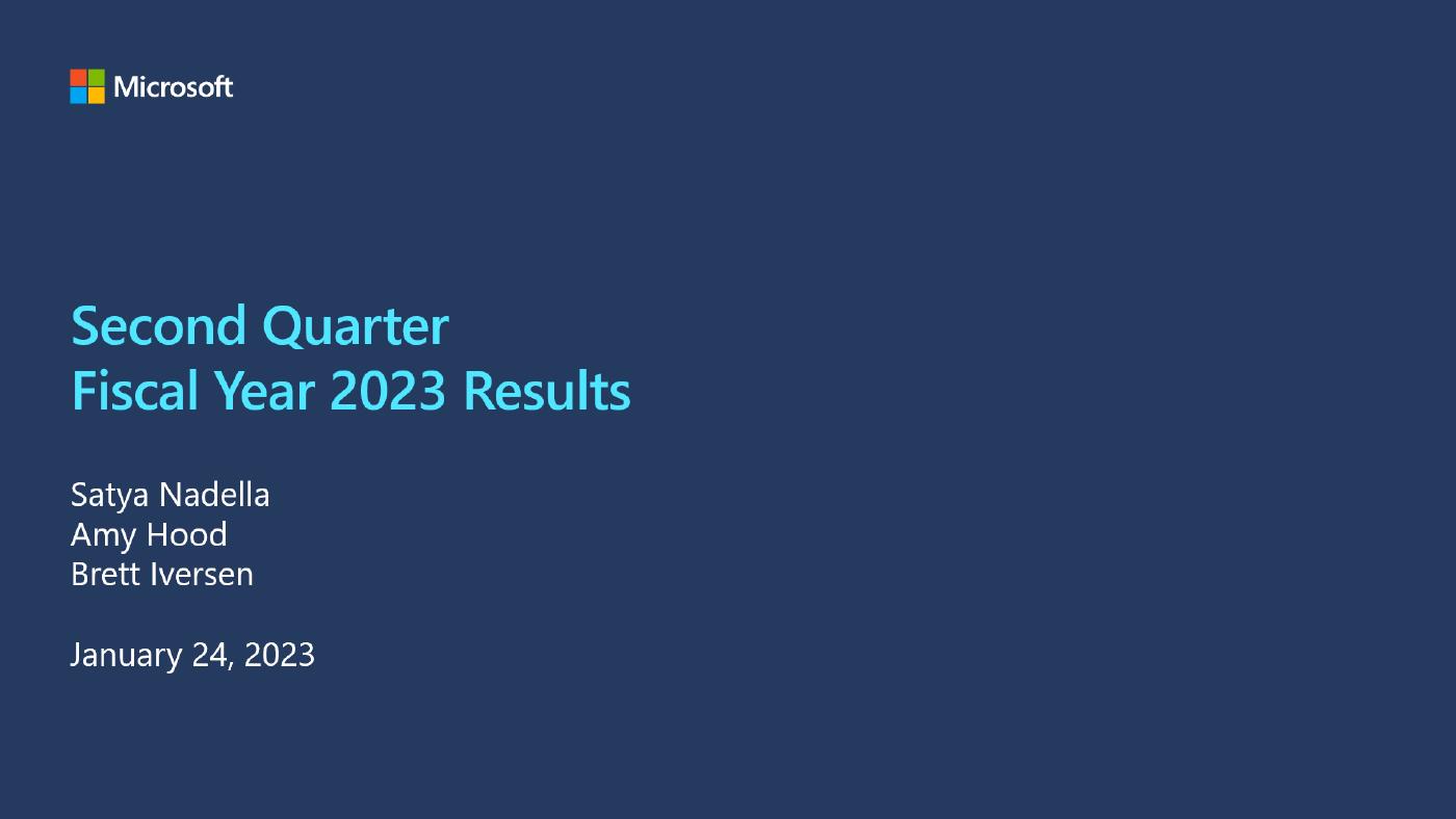 Q2 2023 presentation