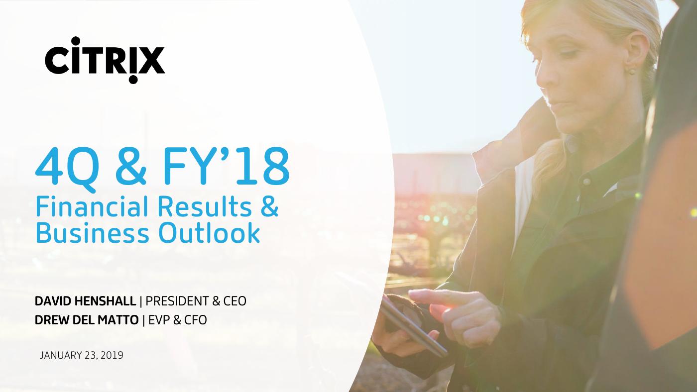 Q4 2018 presentation