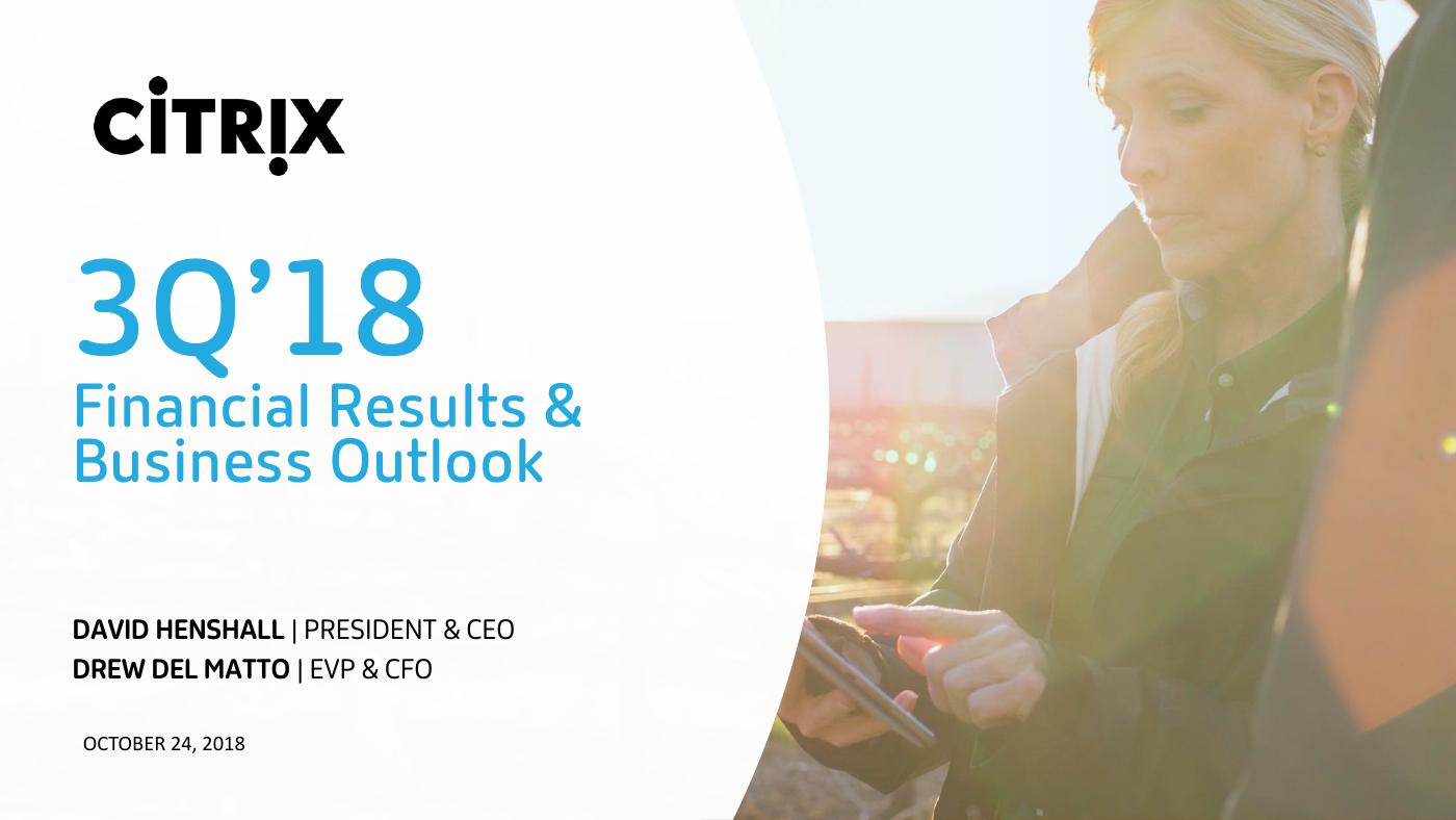Q3 2018 presentation