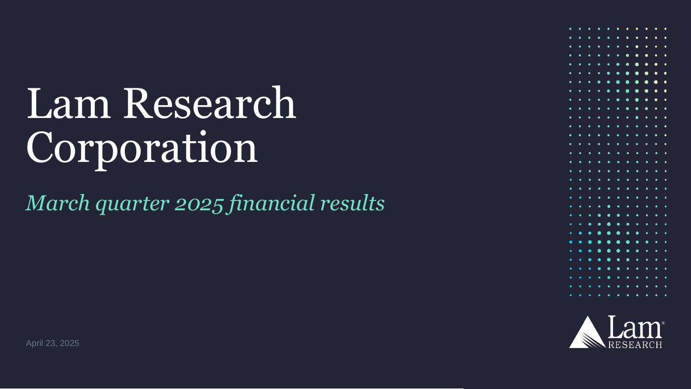 Q3 2025 presentation